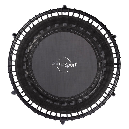 Disc-O-Bed JumpSport 350 Indoor Lightweight 39" Fitness Trampoline, Black with White Frame - 168413