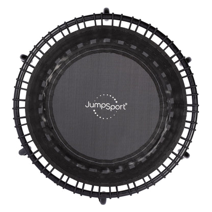 Disc-O-Bed JumpSport 350 Indoor Lightweight 39" Fitness Trampoline, Black with White Frame - 168413