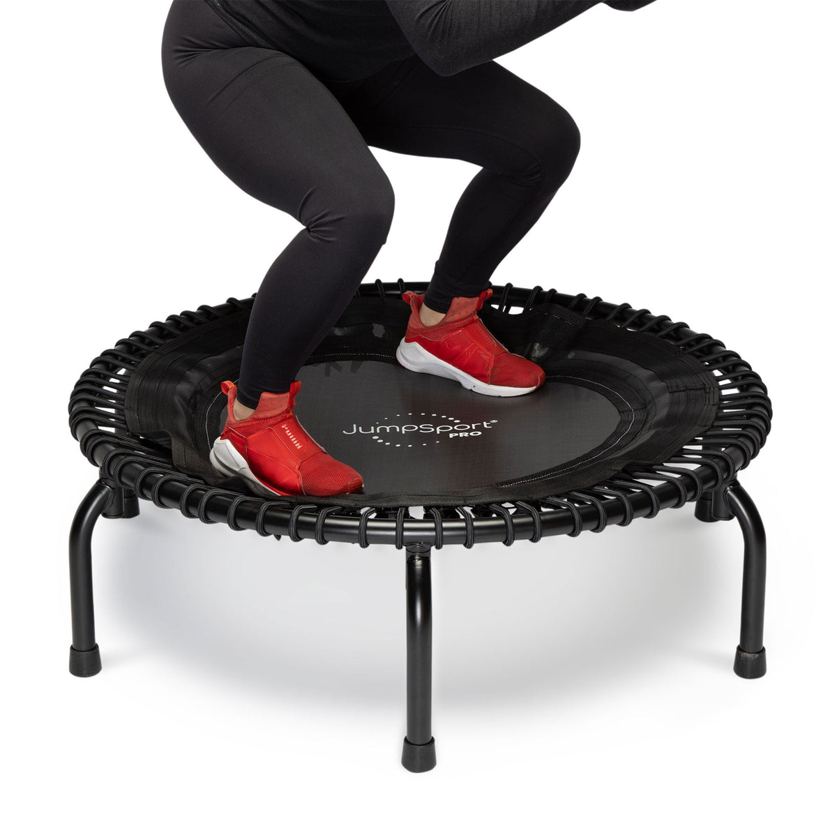 Disc-O-Bed JumpSport 350 PRO Indoor Lightweight 39" Fitness Trampoline w/4 Videos - 411439