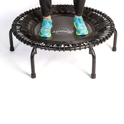 Disc-O-Bed JumpSport 350 PRO Indoor Lightweight 39" Fitness Trampoline w/4 Videos - 411439