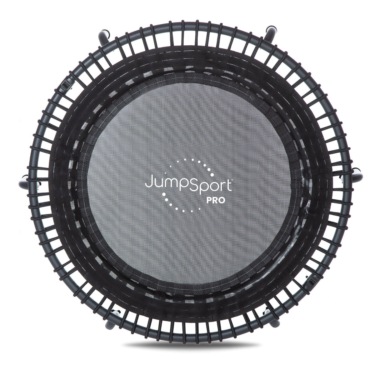 Disc-O-Bed JumpSport 550f PRO Indoor Lightweight 44 Inch Folding Fitness Trampoline, Black - 168419