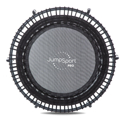 Disc-O-Bed JumpSport 550f PRO Indoor Lightweight 44 Inch Folding Fitness Trampoline, Black - 168419