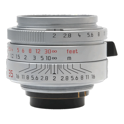 Leica 35mm f2 Summicron Asph Silver, Boxed 3878839