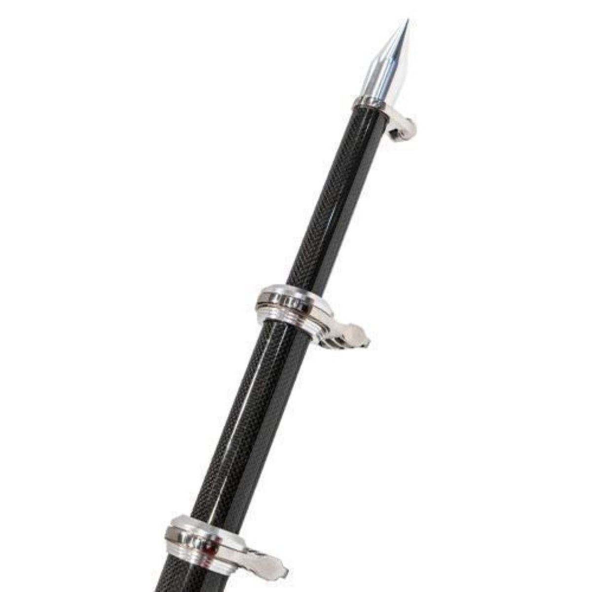 TACO Marine 16' Carbon Fiber Tele-Outrigger Poles Black w/Silver - OT-3160CF