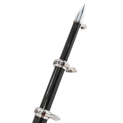 TACO Marine 20' Carbon Fiber Tele-Outrigger Poles Black w/Silver - OT-4200CF