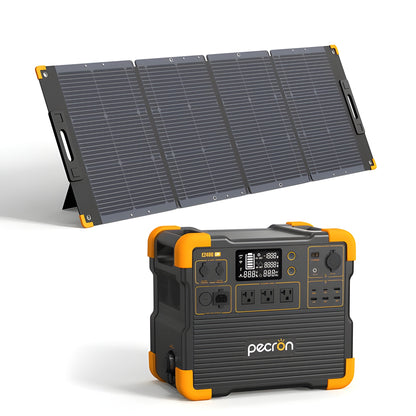 PECRON E2400LFP Solar Generator Kit