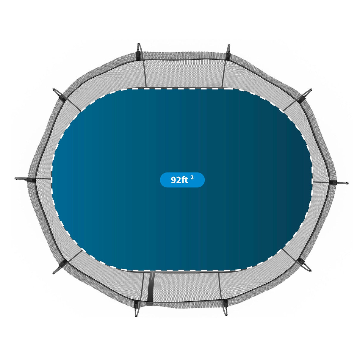 Springfree Trampoline Kids Outdoor Large Oval 8 x 13' Trampoline with Enclosure - 212963