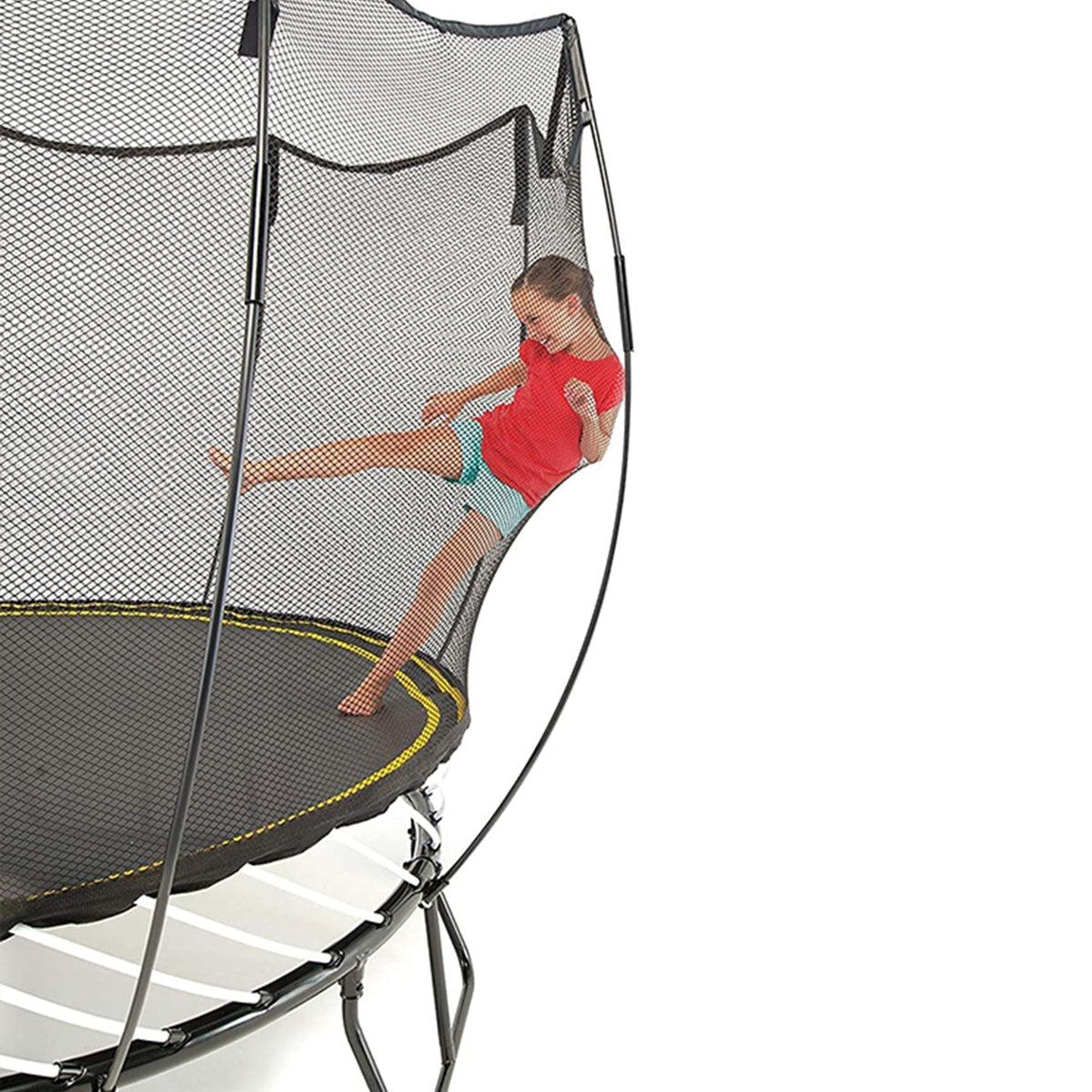 Springfree Trampoline Kids Outdoor Large Square 11 Ft Trampoline with Enclosure - 212964