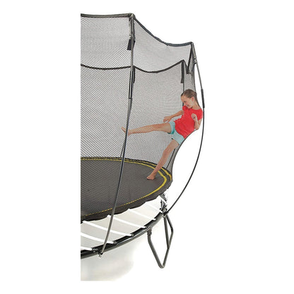 Springfree Outdoor Square 11 Foot Trampoline, Enclosure, Hoop Game, and Ladder - 215879