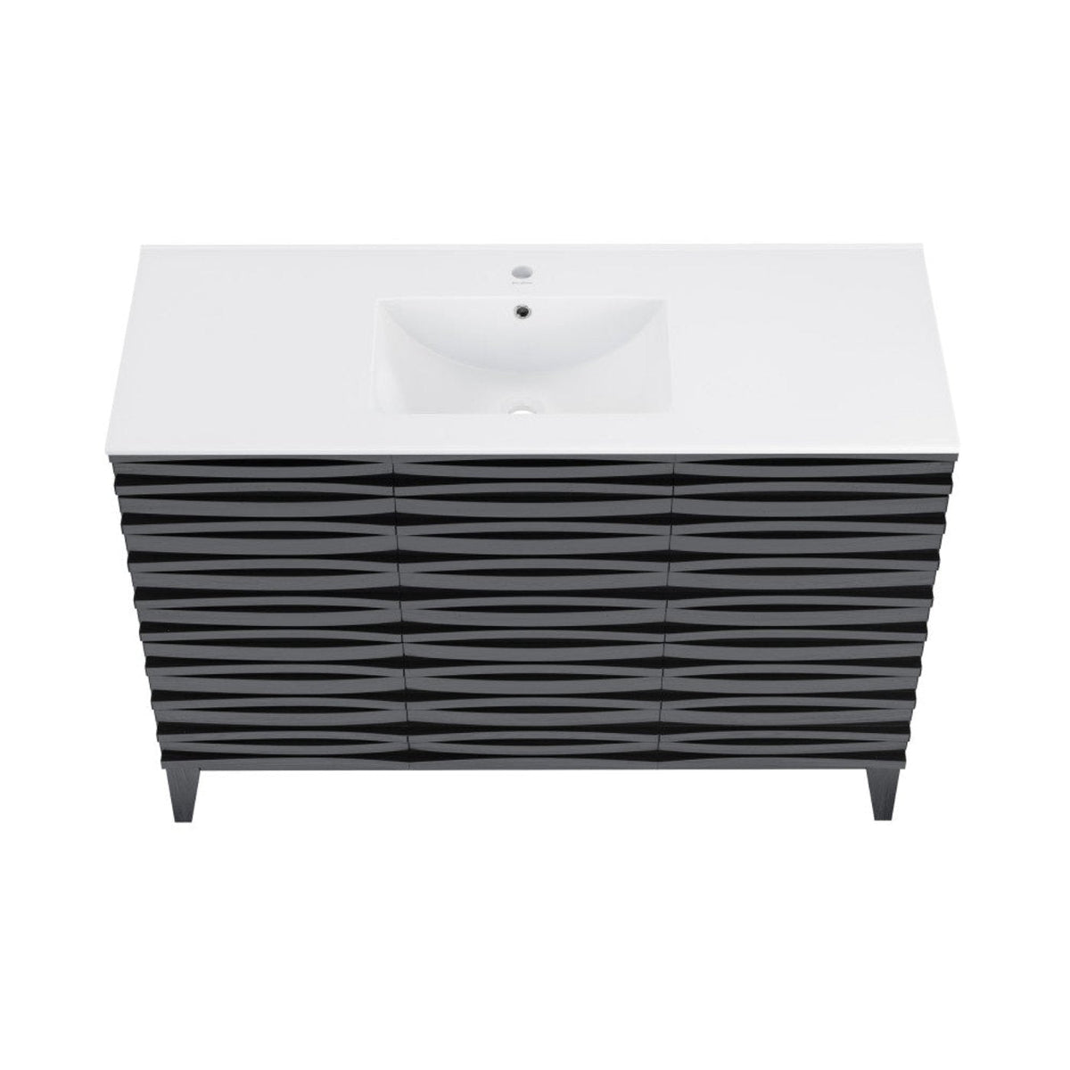 Cascade 48" Bathroom Vanity in Black