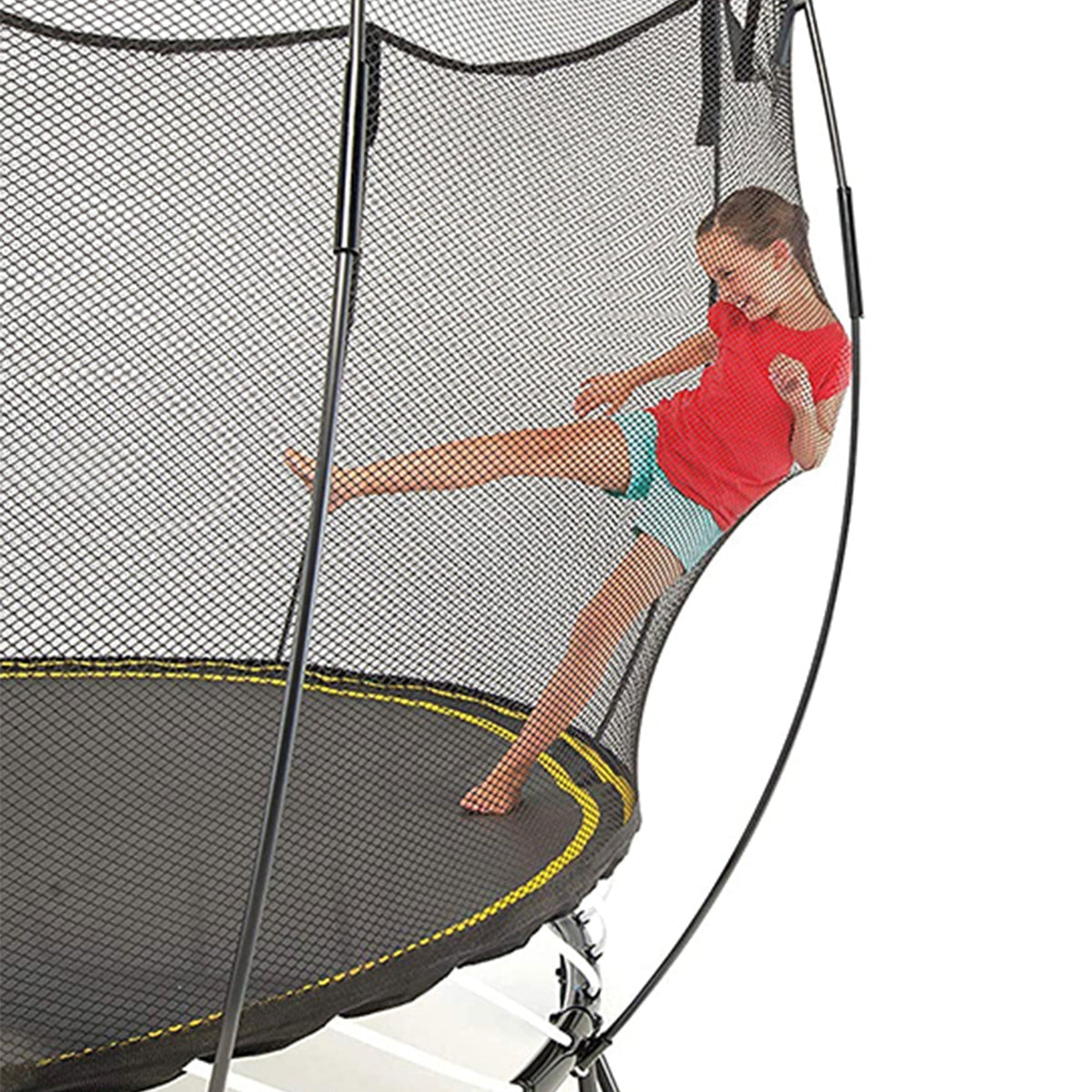 Springfree Trampoline Kids Oval 8 x 11 Ft Trampoline & FlexrHoop Basketball Game - 299720