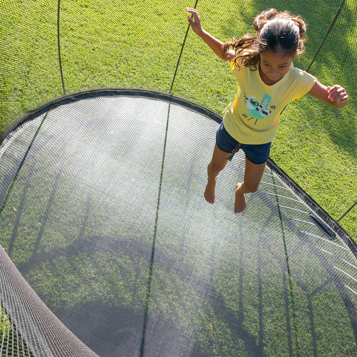 Springfree Trampoline Kids Oval 8 x 11Ft Trampoline & FlexrStep V2 Safety Ladder - 299723