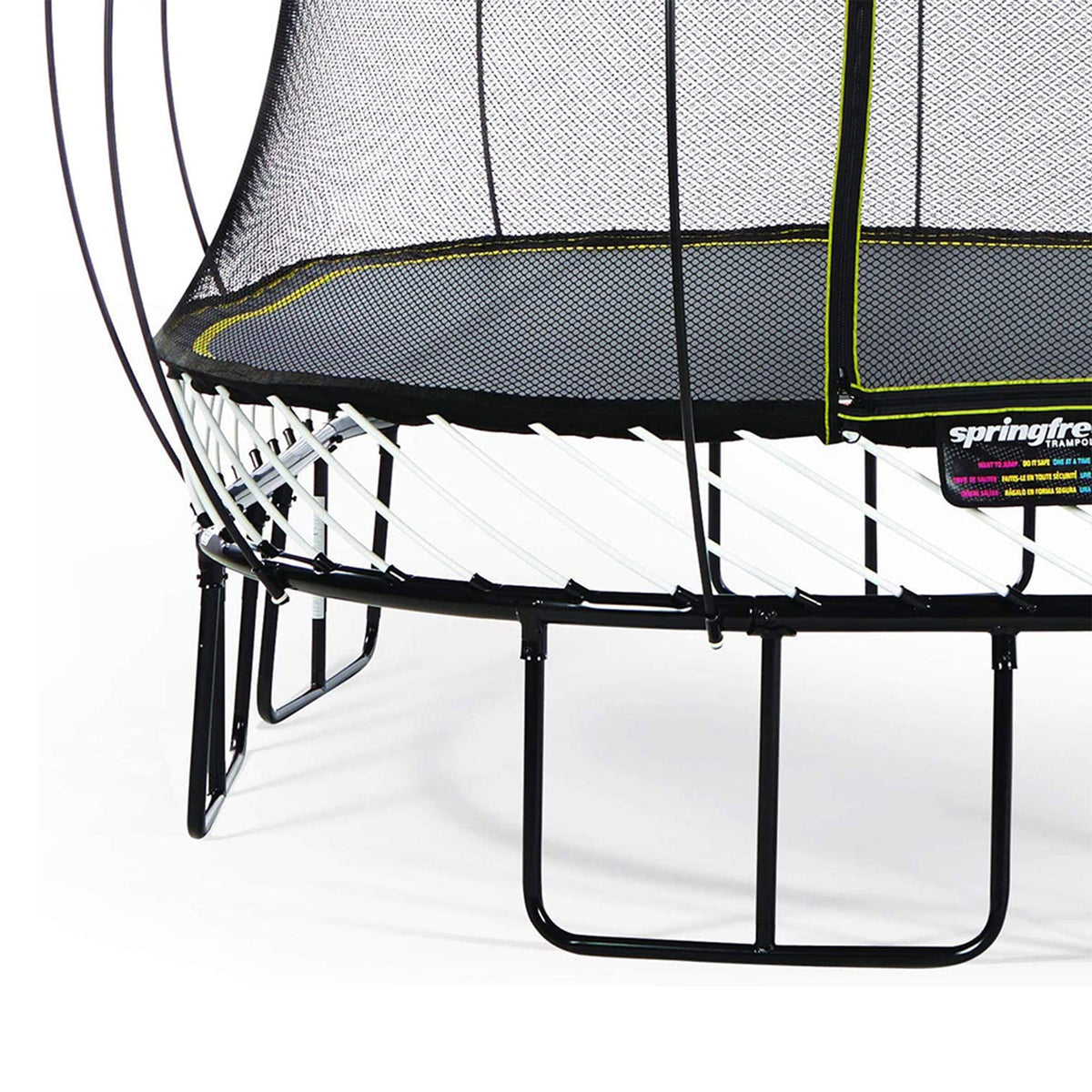 Springfree Trampoline Kids Square 11 Ft Trampoline & FlexrStep V2 Safety Ladder - 299775