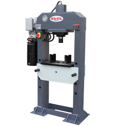 KAKA INDUSTRIAL HP-25 Electric Hydraulic Press，Hydraulic Electric Pump, H-Frame Shop Press with Gear pump,25 ton Frame Capacity,9.8 in Stroke 220V Single phase - 182124V220V240