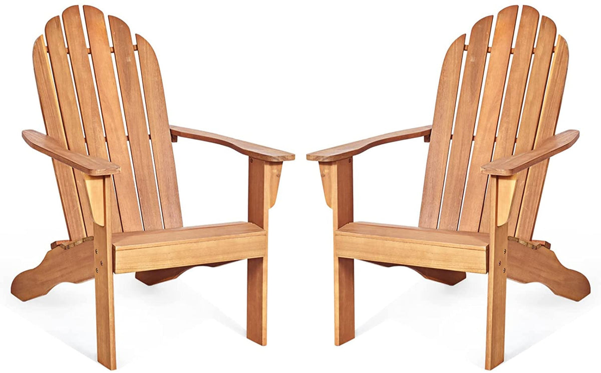Tangkula Adirondack Chair,  for Patio Deck Lawn Backyard, Garden Adirondack Furniture - 4*OP70302GR