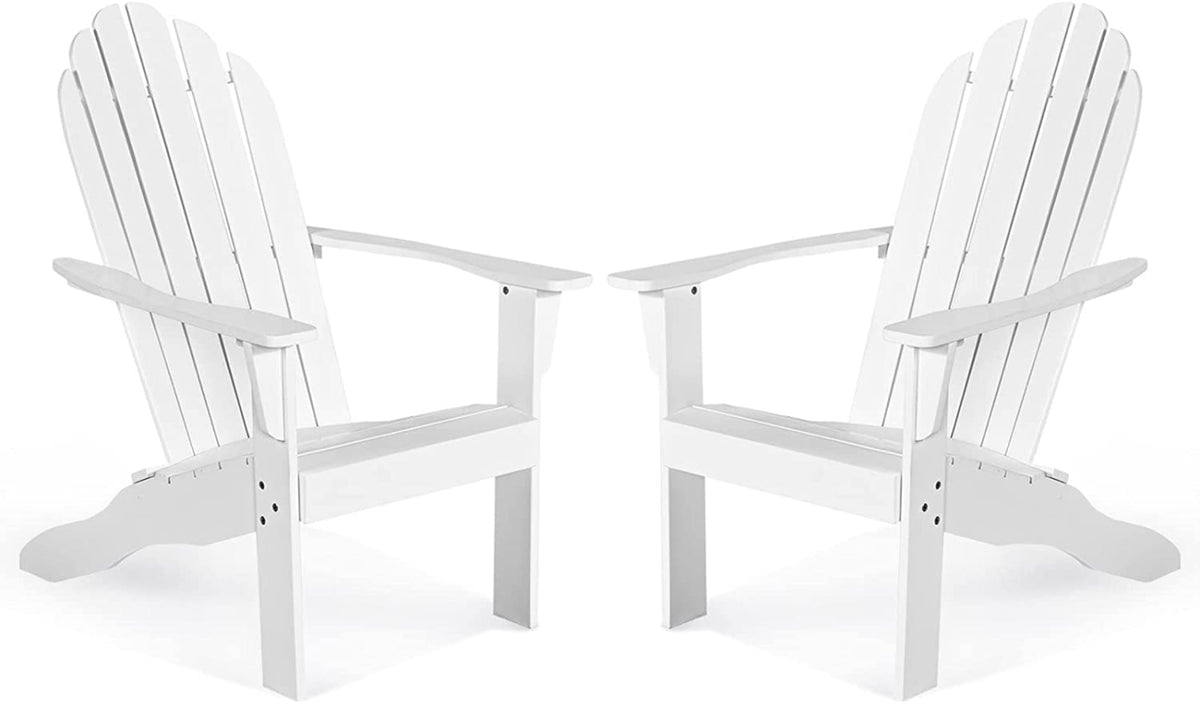Tangkula Adirondack Chair,  for Patio Deck Lawn Backyard, Garden Adirondack Furniture - 4*OP70302GR