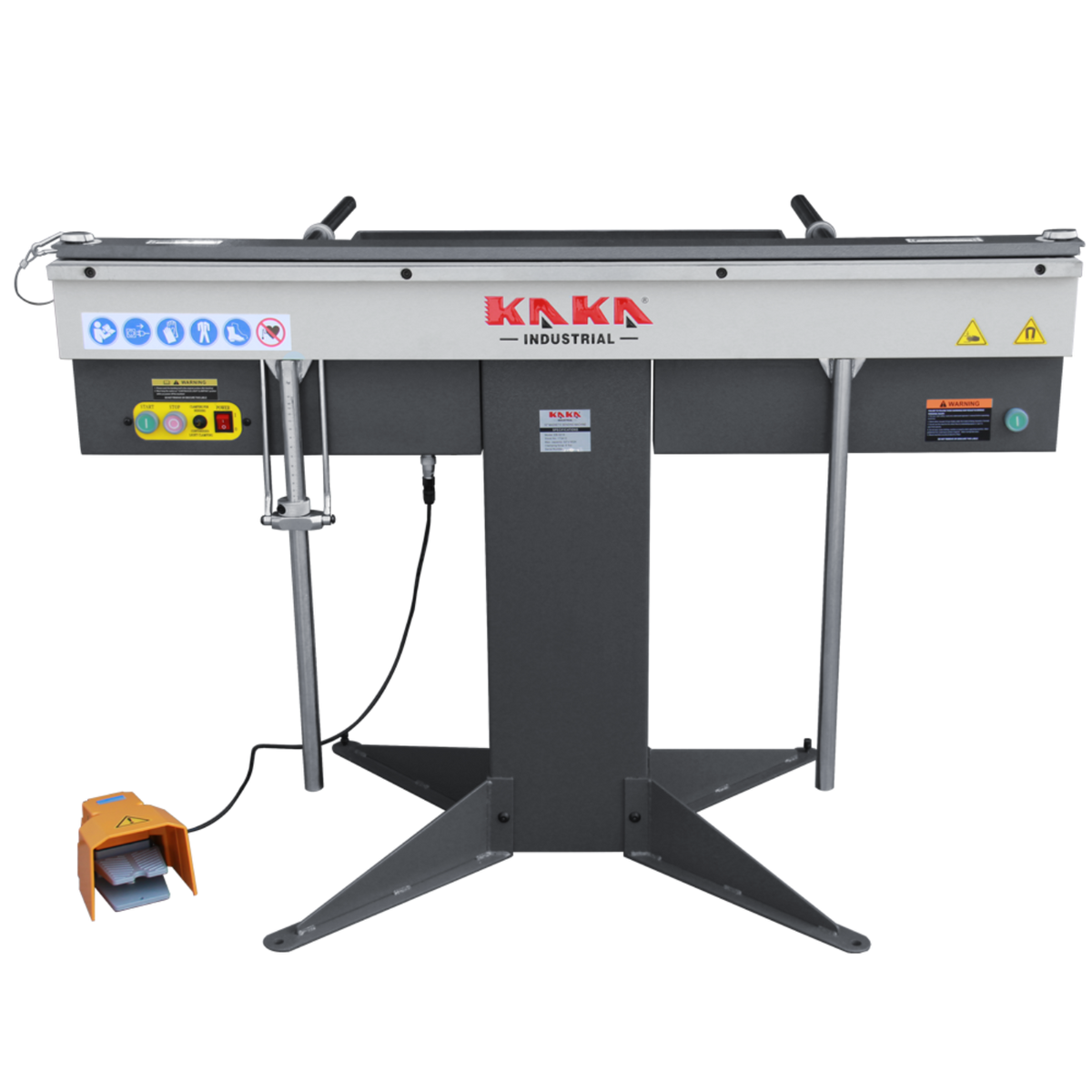 KAKA INDUSTRIAL Magnetic Pan and Box Brake, 52-Inch Electro Metal Brake Bender, 16-Gauge 6.5-Ton Box and Pan Brake, Bend Boxes or Pans to Any Depth Metal Bending Brake 220V-60HZ-1PH EB-5216 - 173410