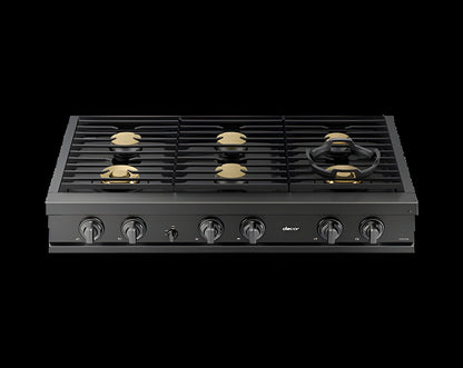 DACOR 36" Rangetop, Graphite Stainless, Natural Gas/Liquid Propane - DTT36T960GM-KT