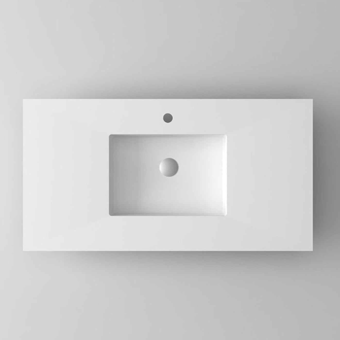 Laviva VIVA Stone Matte White Countertop - 313SQ1HSS-24-MW