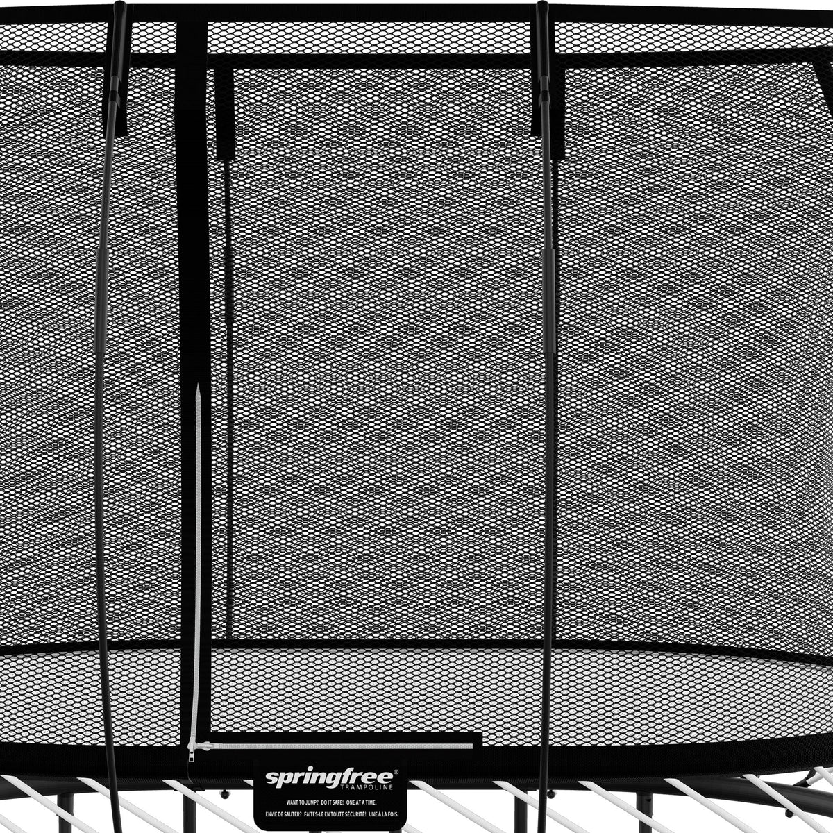 Springfree 6' x 9' Oval Outdoor Backyard Trampoline with FlexiNet and Soft Edge - 318740