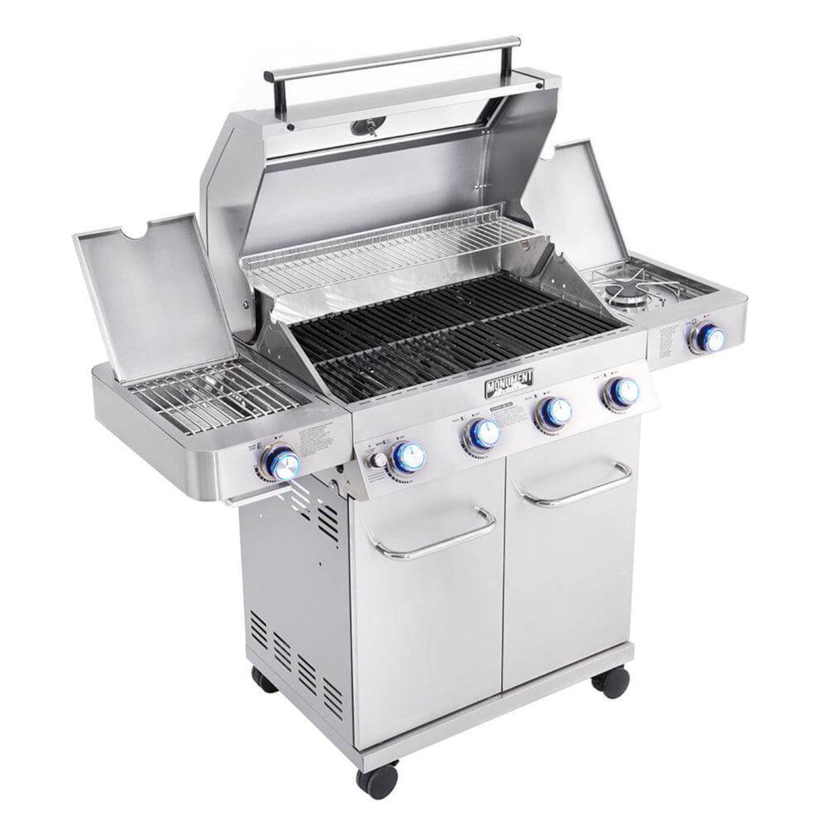 Monument Grills Classic 35633 Series | 4 Burner Propane Gas Grill in Stainless Steel - 35633