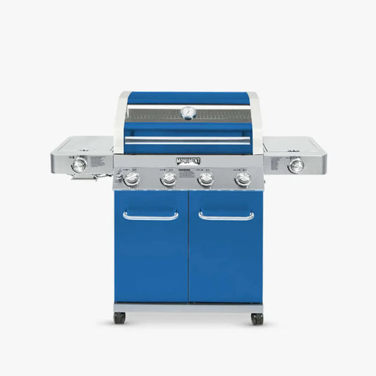 Monument Grills Classic 35633B Series | 4 Burner Propane Gas Grill in Blue - 35633B