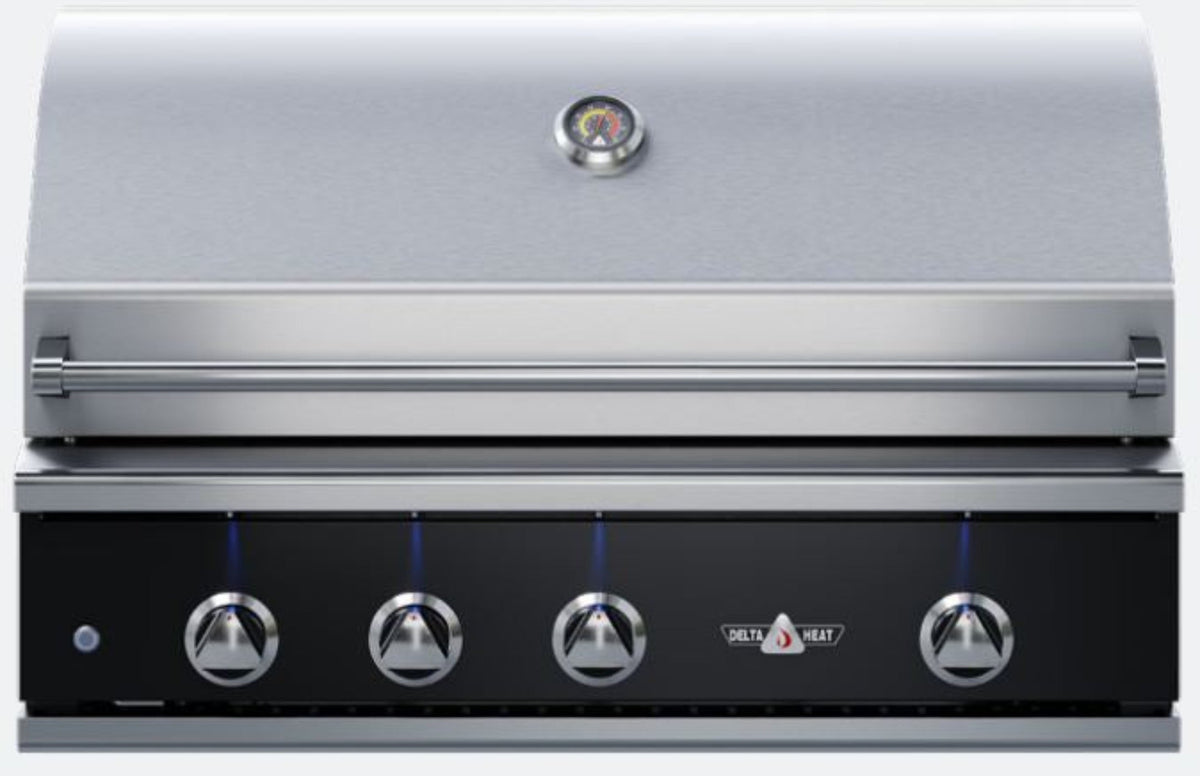 Delta Heat 38 Inch Black Propane Grill with Rotisserie - DHBQ38R-KL