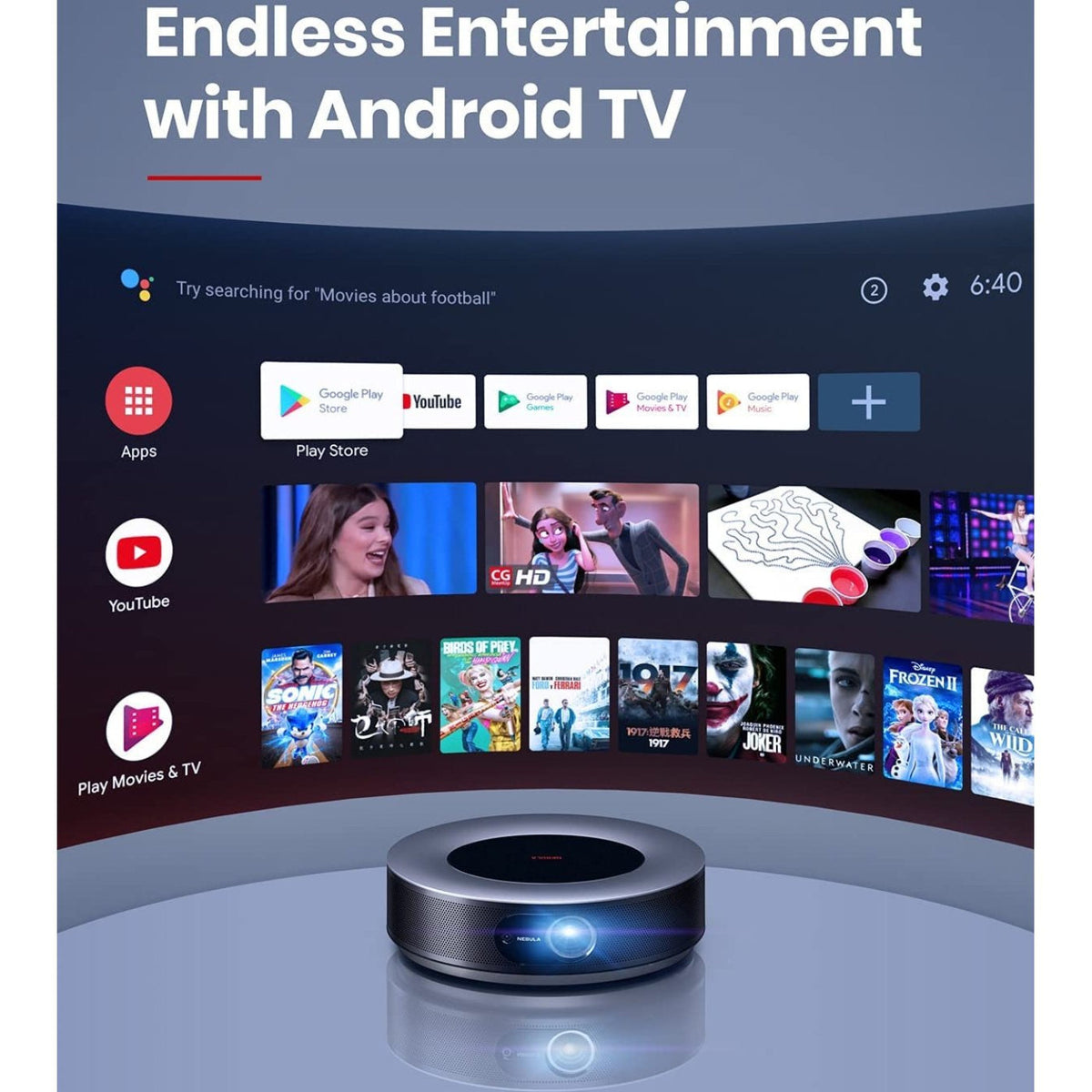 Nebula Cosmos | Portable Smart Projector for Movies D21401F1