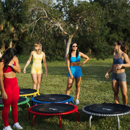 Disc-O-Bed JumpSport 350 PRO Fitness Trampoline, Cardio Workout Equipment, 39 Inch, Blue - 415464