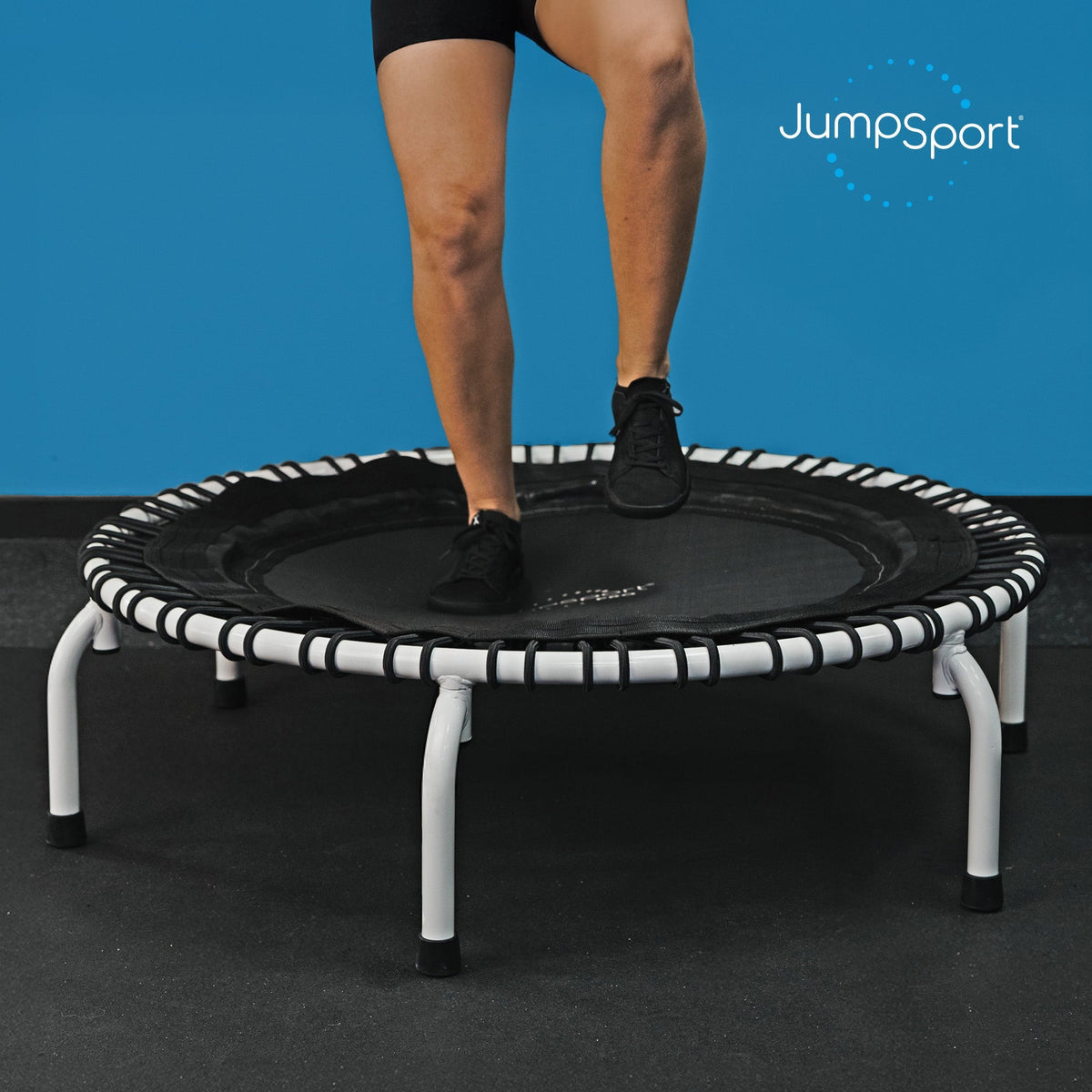 Disc-O-Bed JumpSport 44 Inch PRO Workout Rebounder for Adults 44" Fitness Trampoline, Black - 420675