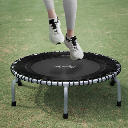 Disc-O-Bed JumpSport 44 Inch PRO Workout Rebounder for Adults 44" Fitness Trampoline, Black - 420675