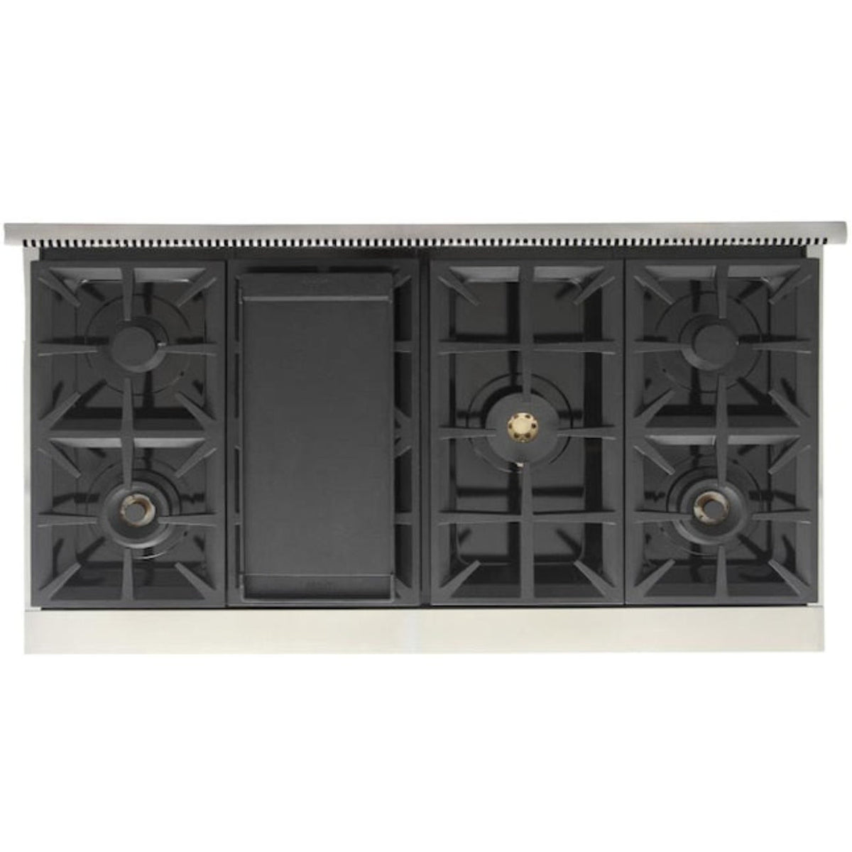 Kucht Professional 48" 6.7 cu. ft. Propane Gas Range in Black with Silver Accents, KFX480/LP-BK - KFX480/LP-BK