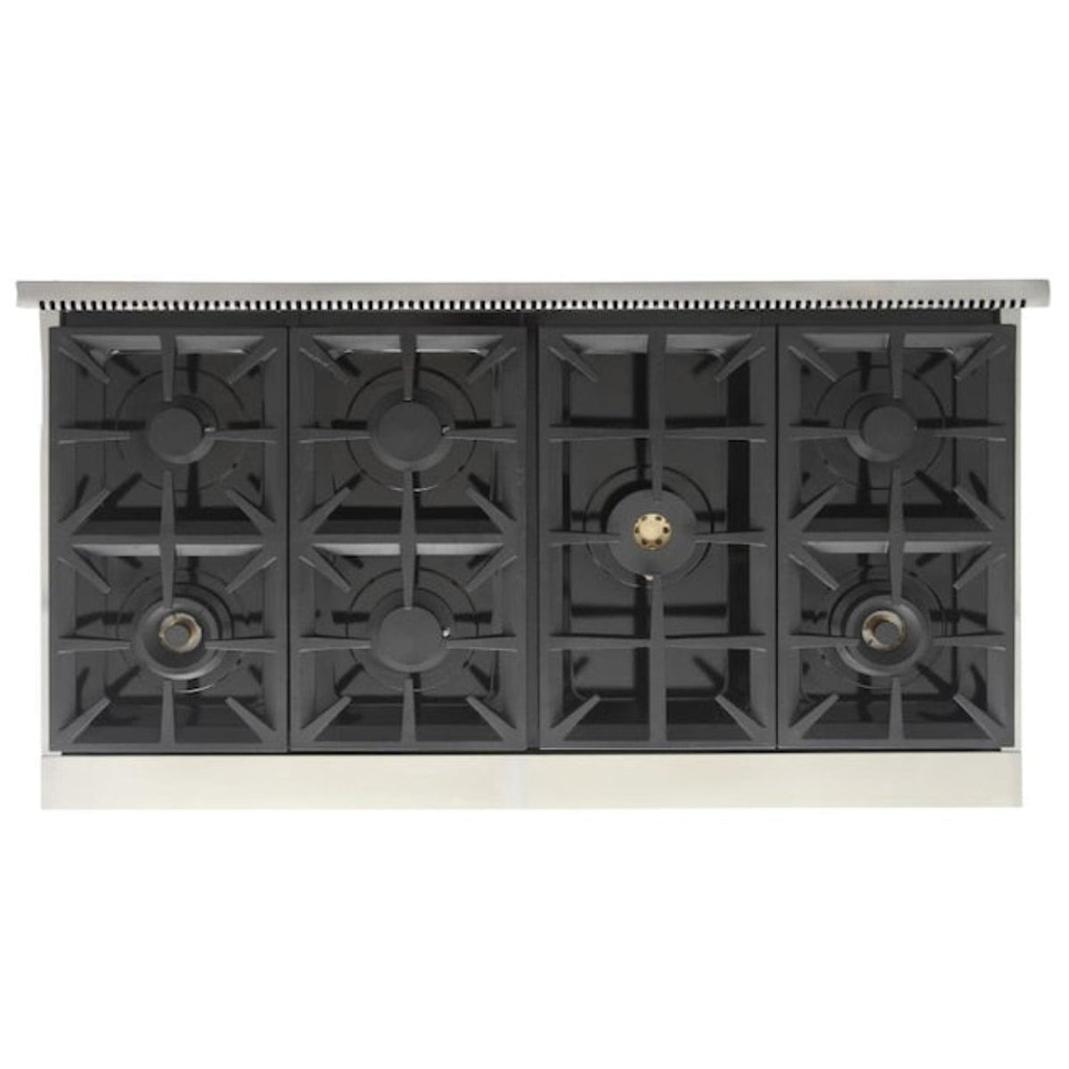 Kucht Professional 48" 6.7 cu. ft. Propane Gas Range in Black with Silver Accents, KFX480/LP-BK - KFX480/LP-BK