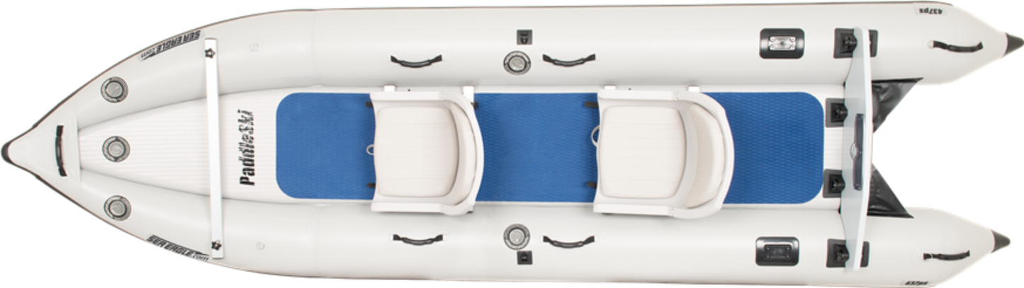 Sea Eagle 437PSK_ST PaddleSki Inflatable Catamaran Boat Solo Start-up Package New - 437PSK_ST