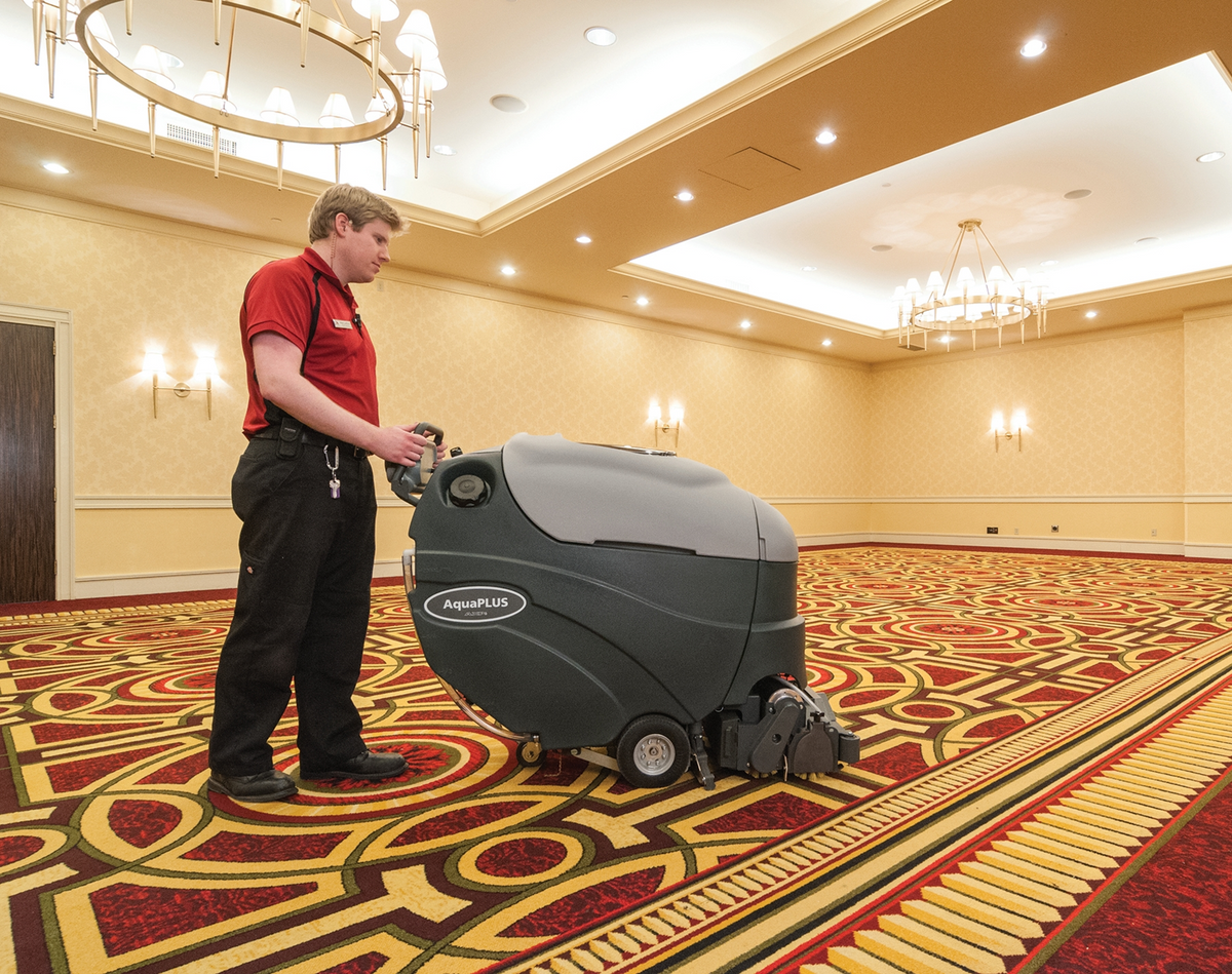 Advance AquaPlus AXP, Carpet Extractor, 20 Gallon, 24", Battery, Walk Behind - 56317005