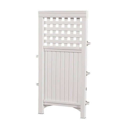 Suncast Outdoor Garden Yard 4 Panel Screen Enclosure Gated Fence, White (5 Pack) - 173090