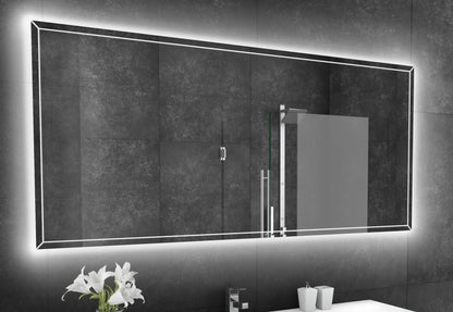 Paris Mirror 70" x 32" Rectangle Athena Dual Lighted Mirror 3000K - ATHEX70323000