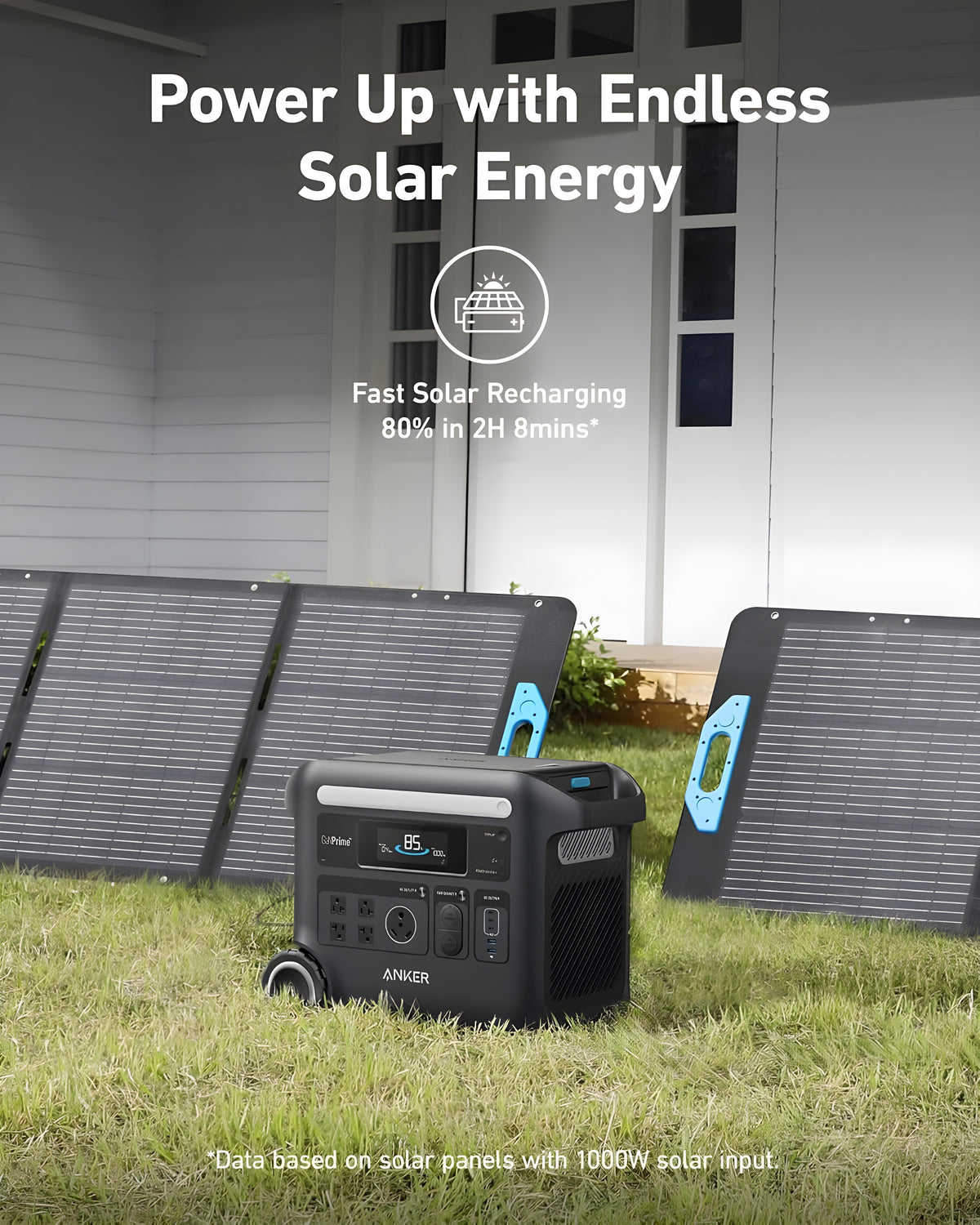 Anker SOLIX F2600 Portable Power Station 2560Wh 2400W New - A1781111