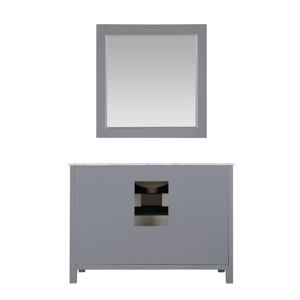 Altair Designs 48" single vanity with top - 536048-WH-CA-NM