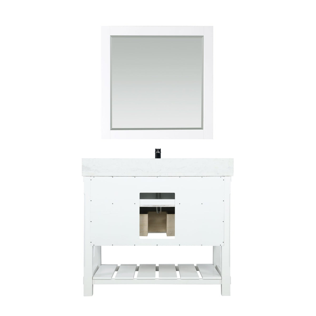 Altair Designs 42" single vanity with top - 537042-JB-AW-NM