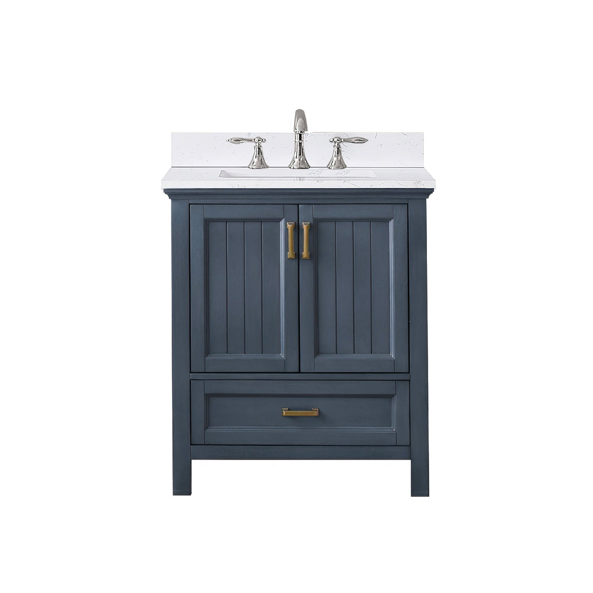 Altair Designs 30" single vanity with top - 538030-WH-CA-NM