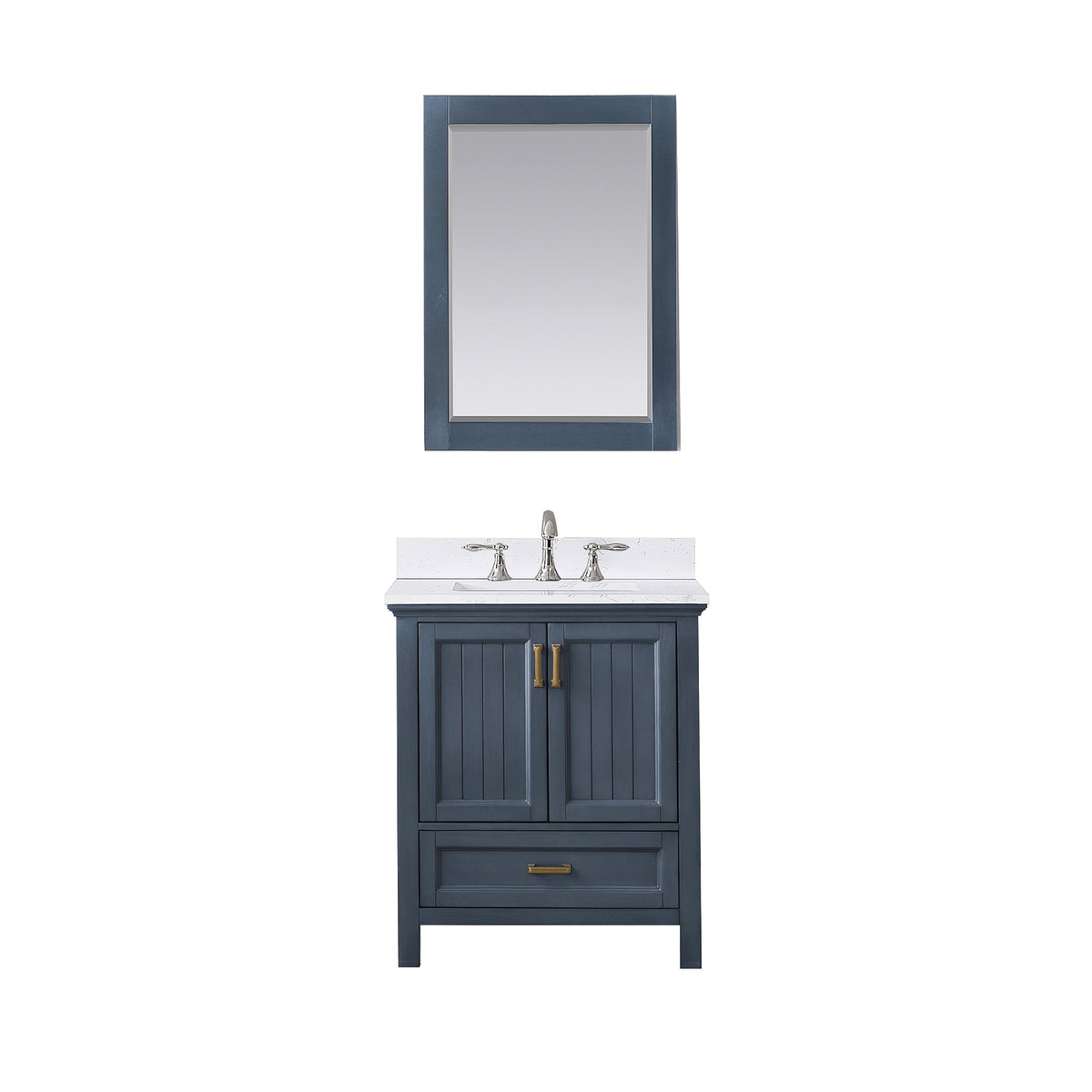 Altair Designs 30" single vanity with top - 538030-WH-CA-NM