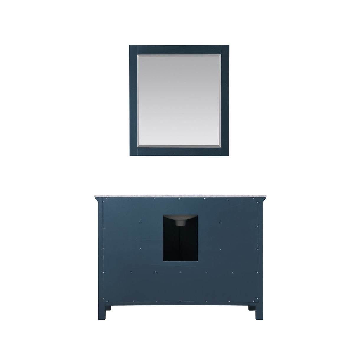 Altair Designs 48" single vanity with top - 538048-WH-CA-NM
