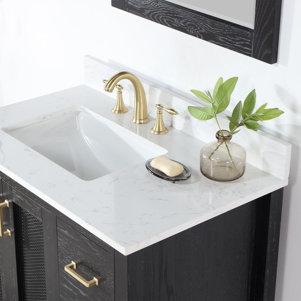 Altair Designs 36" single vanity with top - 542036-GP-AW-NM