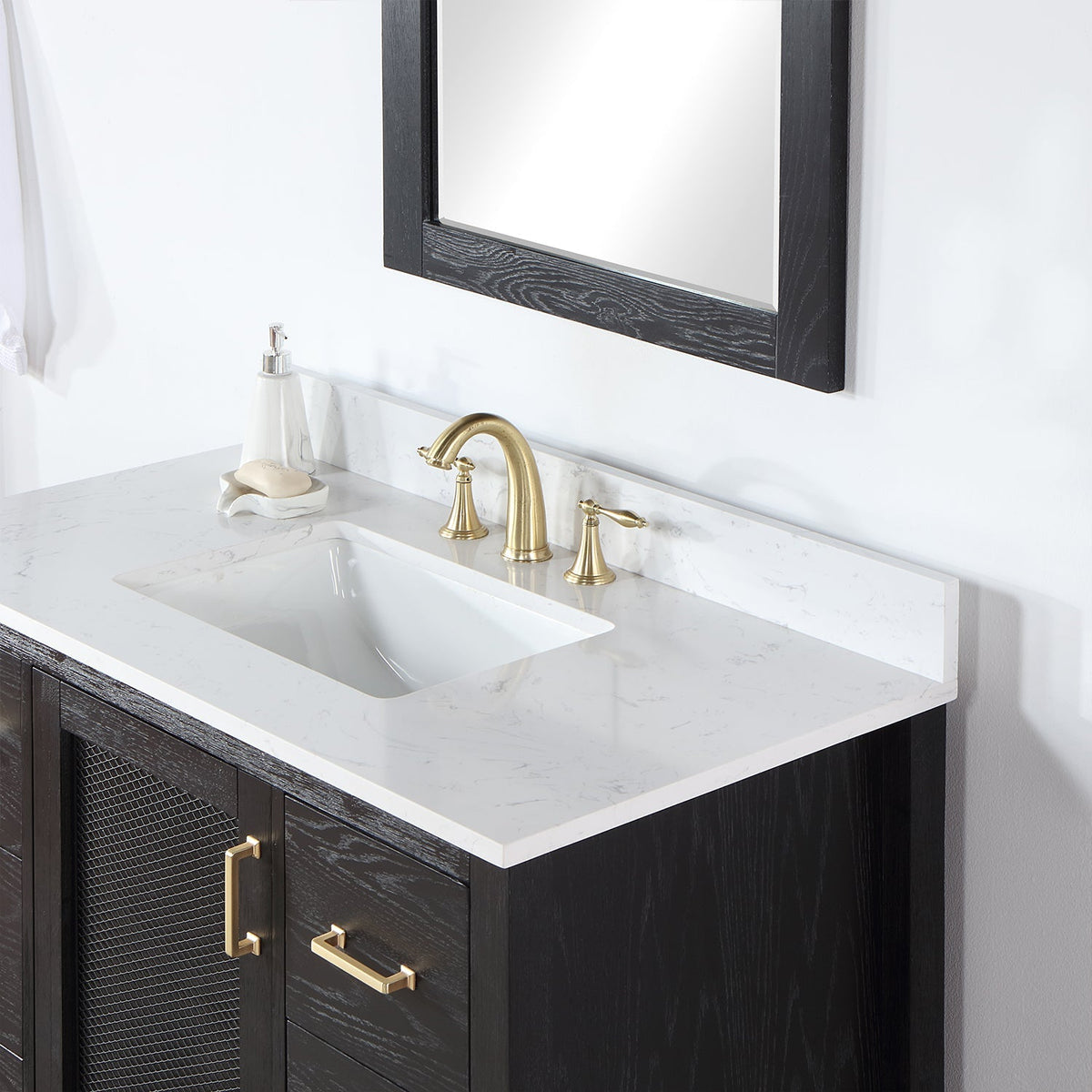 Altair Designs 42" single vanity with top - 542042-GP-AW-NM