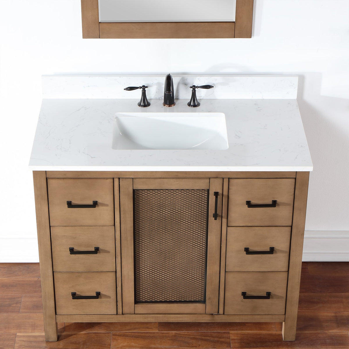Altair Designs 42" single vanity with top - 542042-GP-AW-NM