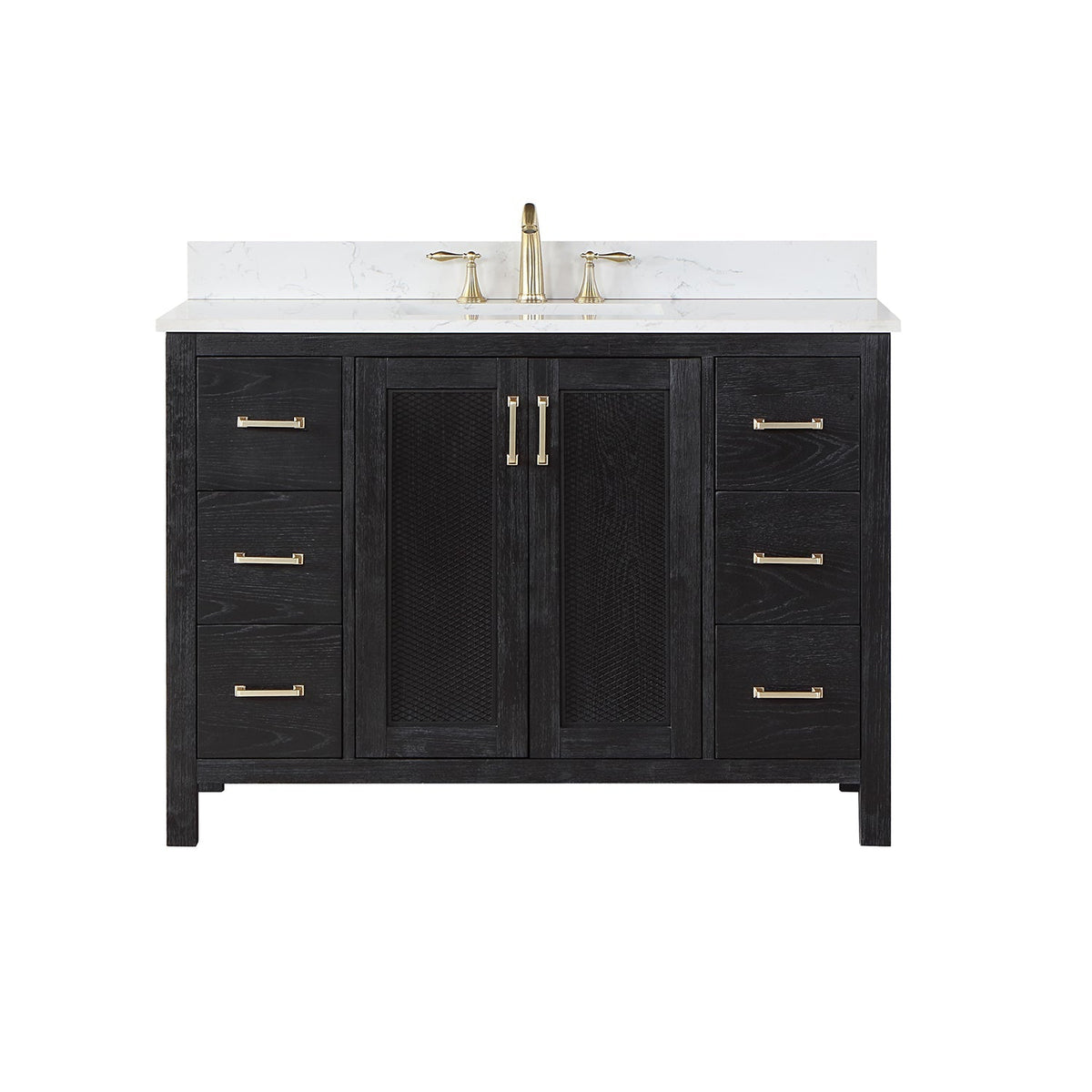 Altair Designs 48" single vanity with top - 542048-GP-AW-NM