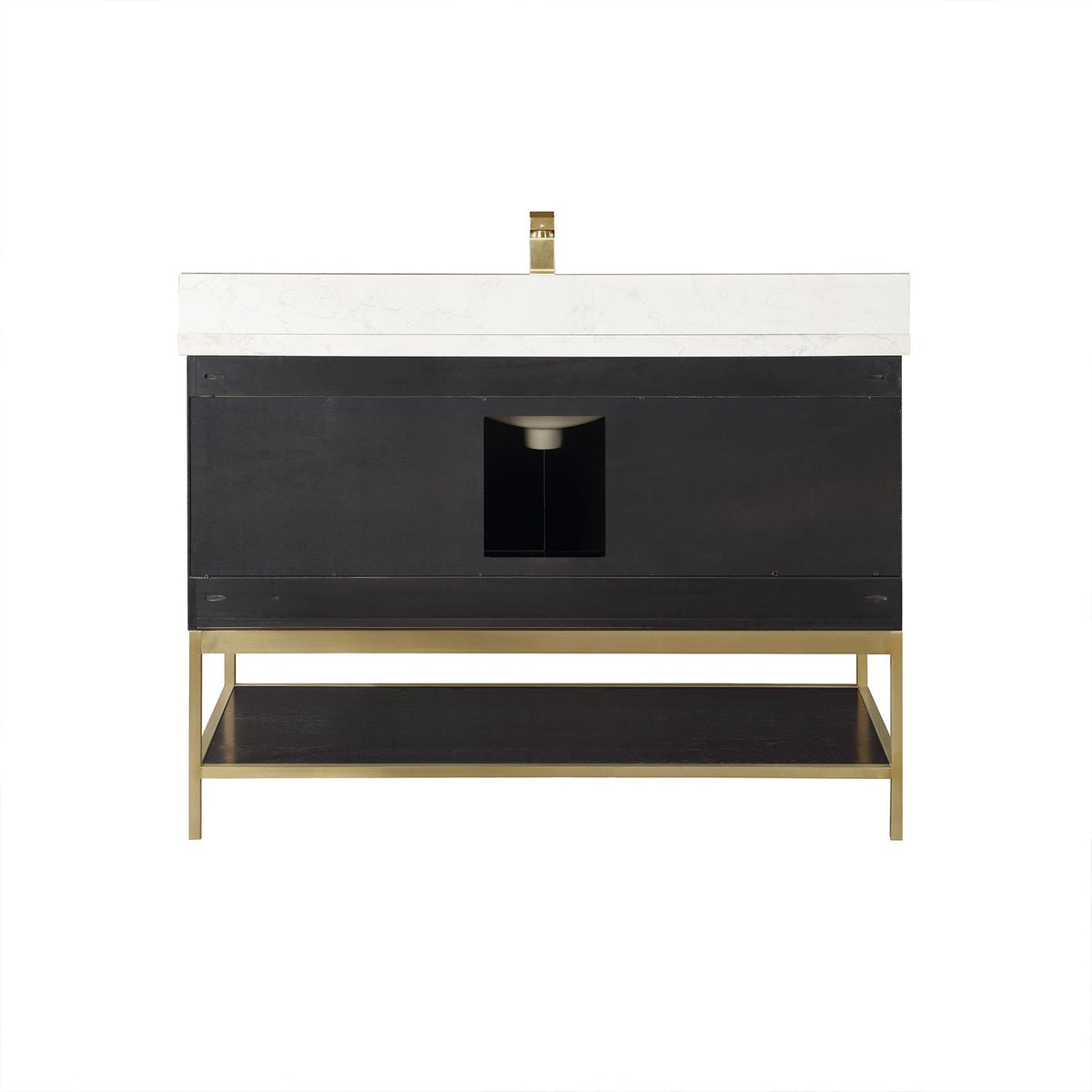 Altair Designs 48" single vanity with top - 546048-WO-GW-NM
