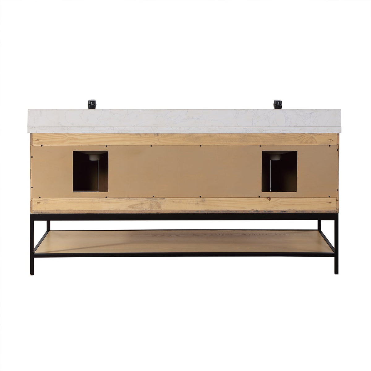 Altair Designs 72" double vanity with top - 546072-WO-GW-NM