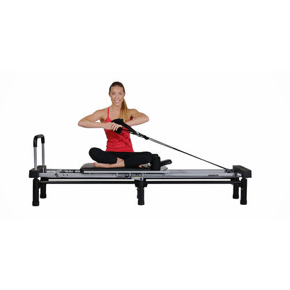 Stamina AeroPilates Reformer Board Whole Body Resistance Workout System, Black - 249424